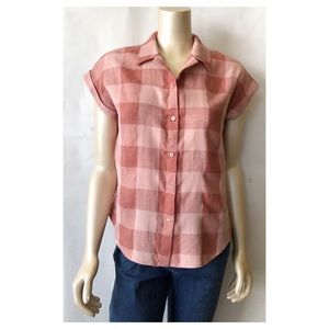 Lucky Brand ♥️ Plaid Short Sleeve Shirt
